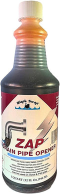 Black Swan 09020 ZAP Drain Pipe Opener, 32 Ounces, Heavy-Duty Formula Clears Clogged Drains & Waste Lines, Thaws Frozen Lines, Disintegrates Organic Matter, Safe for Septic Tanks