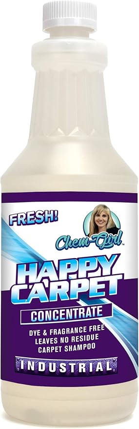 Premium Concentrate Carpet Shampoo, Removes Stains & Odors from Rugs, Mats & Upholstery, Deep Pet Spot Cleaner, Bissell & Hoover Steam Compatible | 1 Quart
