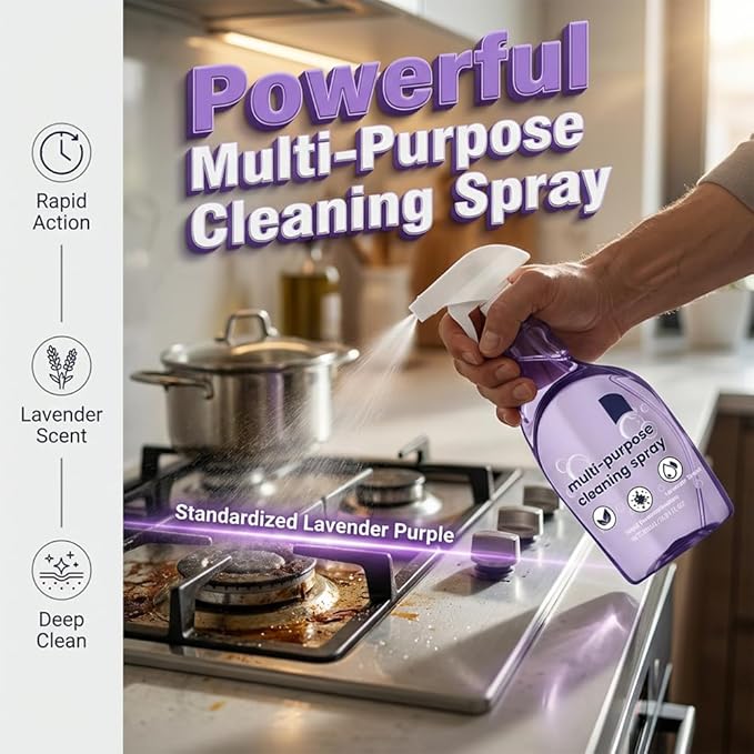 Fliwos Spray Oven Cleaner, 2026 Upgraded All-Purpose Spray Cleaner with Concentrated Cleaning Tablets, Multi-Surface Cleaning Spray for Oven, Grill, Kitchen, Bathroom and Home (1 Bottle+30 Pcs)
