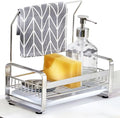 Sponge Holder - Kitchen Sink Organizer - Sink Caddy - Sink Tray - SUS304 Stainless Steel Soap Holder,9.45 x5.15 x8.1 inches,Large Size