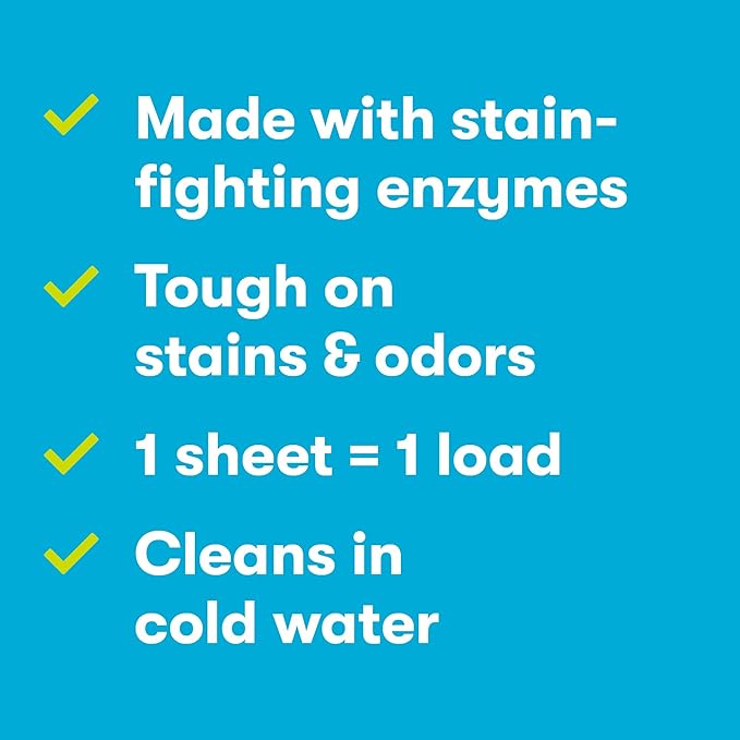 ECOS Laundry Detergent Sheets Vegan, No Plastic Jug, No Mess, Liquid Free - Hypoallergenic, Plant Powered Laundry Detergent Sheet - Lavender Vanilla - 64 Count (Pack of 1)