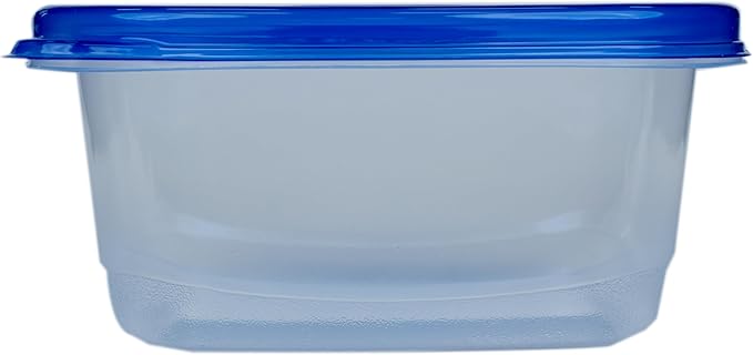 Glad GladWare Medium Rectangle Food Storage Containers with Lids, BPA Free Plastic for Soups Salads and Meal Prep, Airtight Leak Resistant, Microwave Dishwasher Freezer Safe, 24 Oz, 5 Count