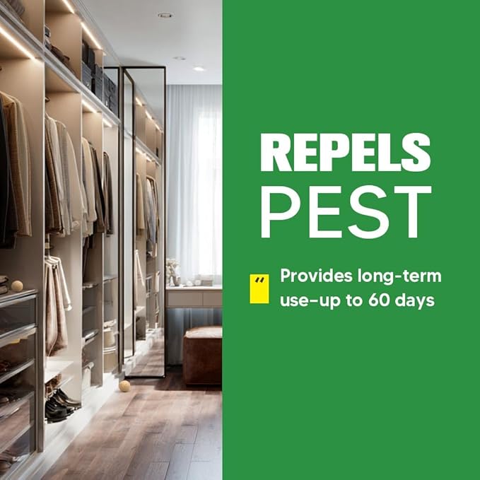 Pest Control, Rodent Repellent, Mouse Repellent Indoor/Outdoor, Peppermint Oil to Repel Rats, Roaches, Ants, Spiders & Moths, Mice Deterrent That Works for House, 3 Months Protection-8P