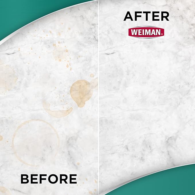 Weiman Granite Cleaner For Granite Marble Soapstone Quartz Quartzite Slate Limestone Corian Laminate Tile Countertop and More, 24 FL Oz