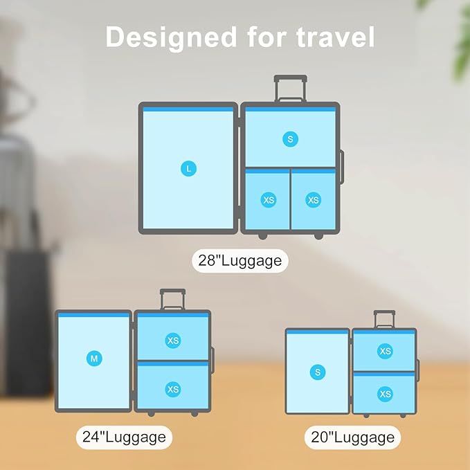 UPGOGO Combo 16 Pack Travel Vacuum Bags with Portable Electric Pump, Space Saver Vacuum Storage Bags for Clothing and Luggage, Travel Essentials
