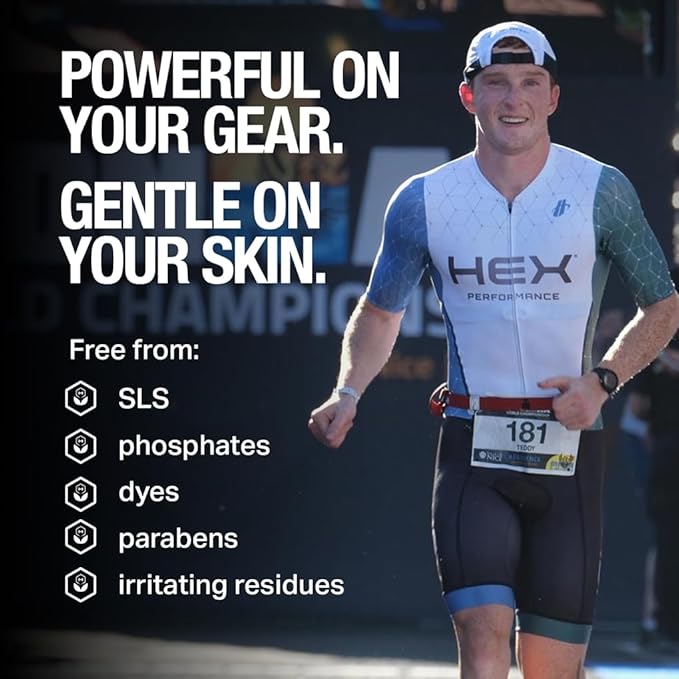 HEX Performance Fabric Booster, Unscented, 100 Load (Pack of 2) - Safe for Activewear, Made for Sensitive Skin, Eco-Friendly