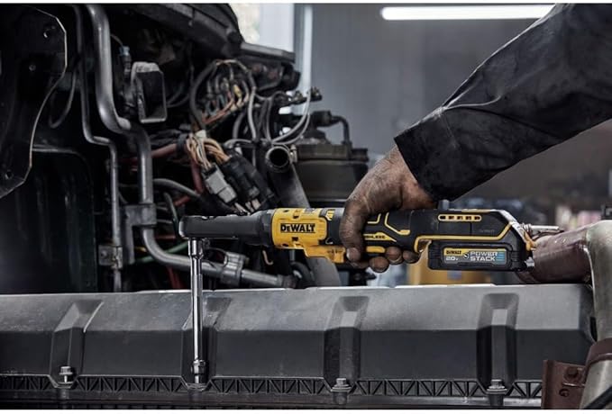 DEWALT 20V MAX XR Cordless Ratchet Set, 3/8" and 1/2" Sealed Head Ratchet, Battery and Charger Included (DCF510GE1)