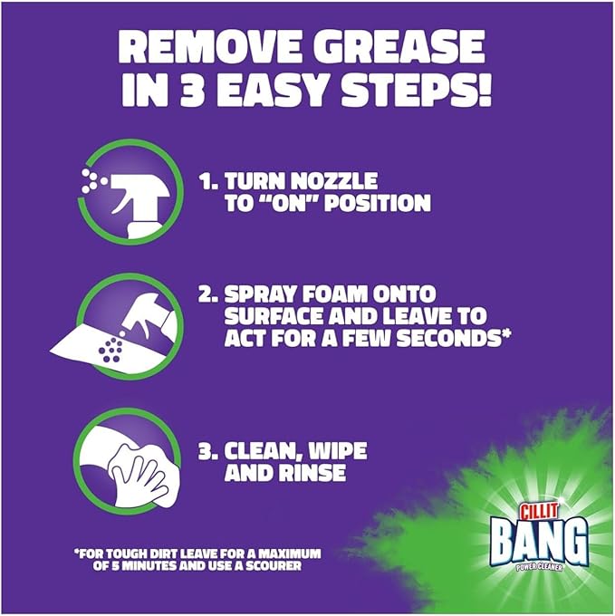 Cillit Bang Burnt On Degreaser l Removes Food Stains, Dirt & Grease l Size: 750ml (1 x 750ml)