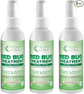 Hygea Natural Lice, Mite, and Bed Bug Natural Travel Spray - TSA Approved 3 oz Size Bottles - Child & Pet friendly - Stain & Odor Free - For Hotels, Suitcase, Backpack, Shoes - Bed Bug Spray (3 Pack)