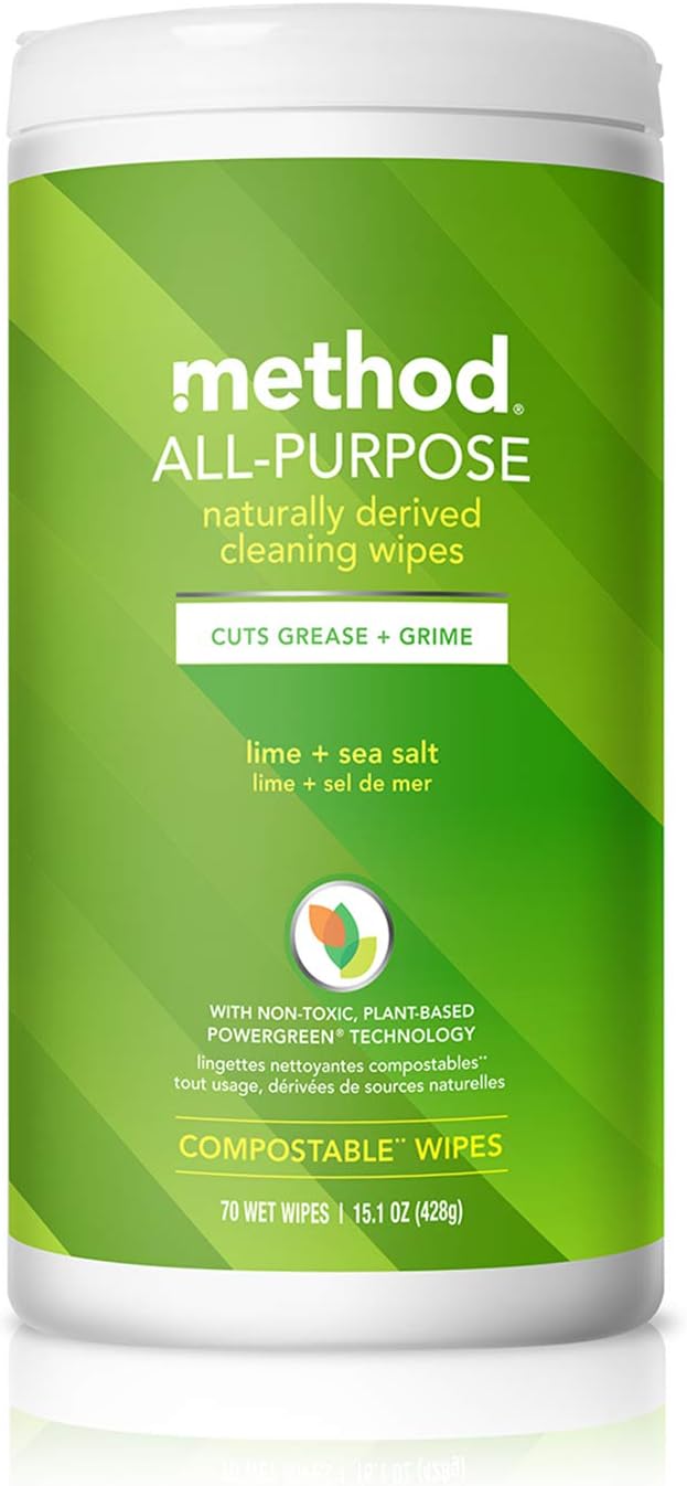 Method Lime & Sea Salt All Purpose Cleaning Wipes, 70 CT