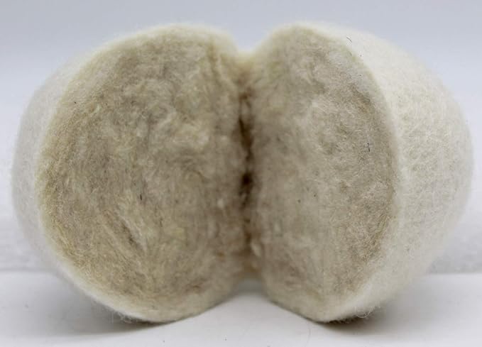 Wooland Wholesale Bulk Laundry XL Premium Wool Dryer Balls - 100% New Zealand Organic Wool Natural Fabric Softener for Sensitive Skin, Babies (75 Count)