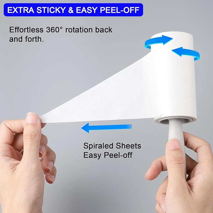 BAILALIBO Lint Rollers for Pet Hair Extra Sticky, 1100 Sheets Mega Value Set, Lint Remover for Clothes, Couch, Carpet, Dog & Cat, Furniture, Mini Travel Refills, for Daily Cleaning Tool