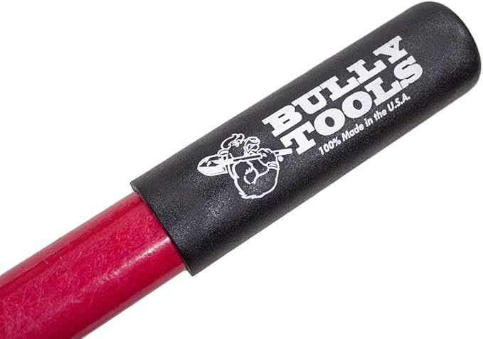 BULLY TOOLS 12-Gauge Loop Hoe w/Fiberglass Handle - Heavy-Duty Garden Hoe Tool for Weeding, Gardening, & Landscaping - Durable Tool for Everyday Garden Soil and Lawn Preparation - Made in The USA