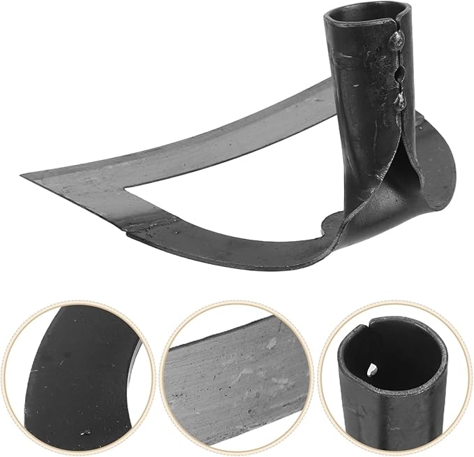 DOITOOL Hollow Garden Hoe 8.38X5.51 Inches Carbon Steel Farm Tool for Weeding Soil Loosening and Cultivating in Vegetable Gardens