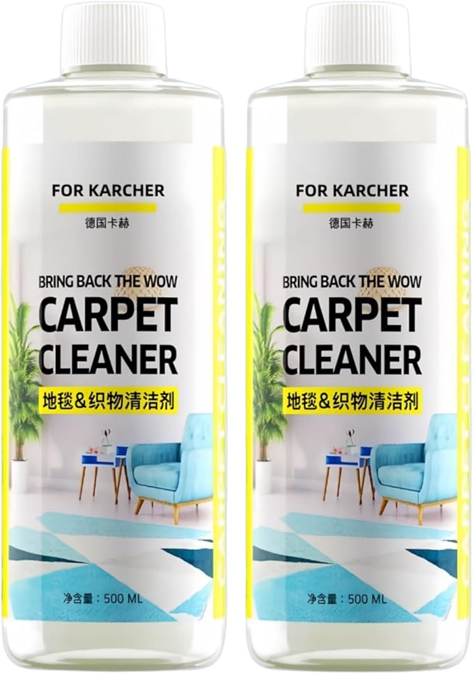 500ml Stain & Odor Remover, Carpet Cleaner, Compatible With Kärcher SE PUZZI BRC Series. All Upright And Compact Deep Carpet Cleaners(2PCS)