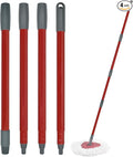 Mop Handle for Ocedar, Mop Handle for O Cedar, Spin Mop Replacement Handle for O Cedar, 4 Section 30" to 58" Mop Handles for Ocedar Spin Mop & H2pro Flat Mop, Mop Stick Mop Pole Handle for Ocedar Mop