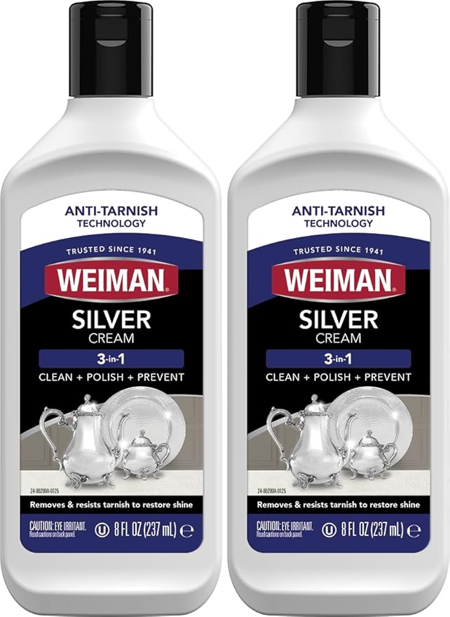 Weiman Silver Polish, 8 ounce Bottles, pack of 2