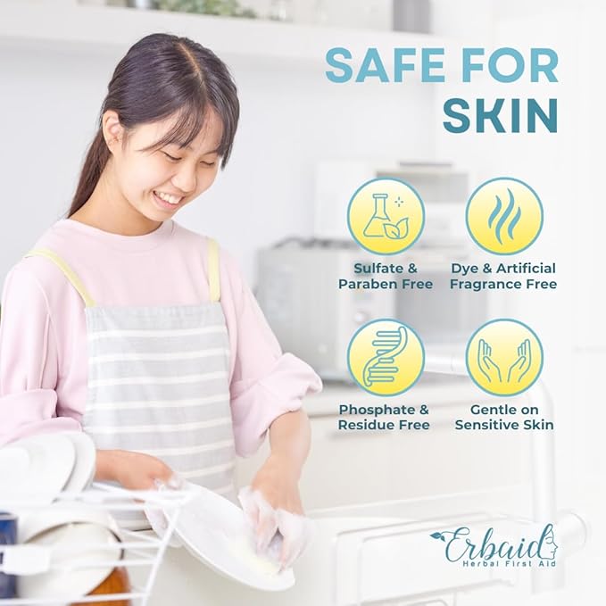 Non Toxic Dish Soap Bar – Natural Solid Dish Soap with Lemon Scent – Eco Friendly, Zero Waste, Plastic Free Kitchen Dishwashing Block – Long-Lasting, Gentle on Hands and Tough on Grease – Made in USA