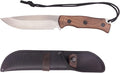 Fixed Blade Bushcraft Knife Full Tang Camping Knife with Sheath and hanging rope for Outdoor, Hiking, Gift