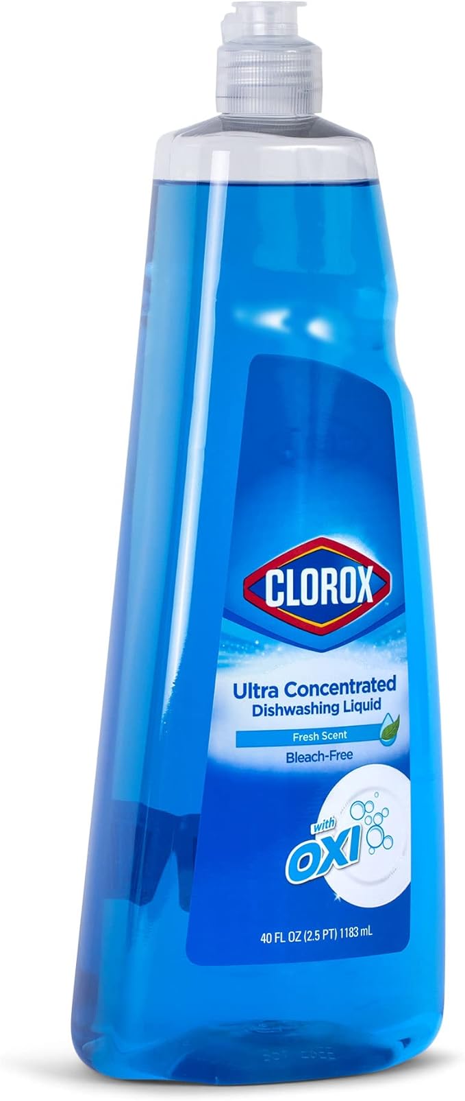 Clorox Ultra Concentrated Liquid Dish Soap with OXI, Fresh Scent - Dishwashing Detergent, Bleach-Free Formula Powers Through Grease, 40 Fl Oz - 6 Pack