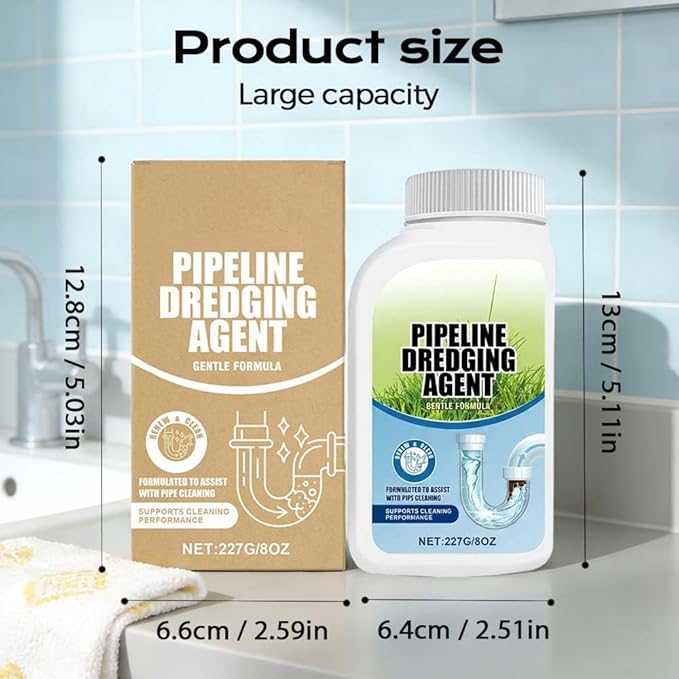 Pipe Dredging Agent, 2026 Upgrade Powerful Drain Cleaner, Sink Drain Cleaner, Pipeline Dredging Agent for Kitchen, Toilet, Sink (1)