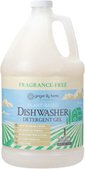 Ginger Lily Farms Botanicals Plant-Based Dishwasher Detergent Gel, 100% Vegan & Cruelty-Free, Fragrance-Free, 1 Gallon (128 Fl Oz) Refill