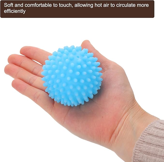 uxcell 4pcs Reusable Laundry Dryer Balls Vinyl Drying Balls for Reduce Wrinkles Static Fabric Softener Reduce Drying Time Save on Energy, Green