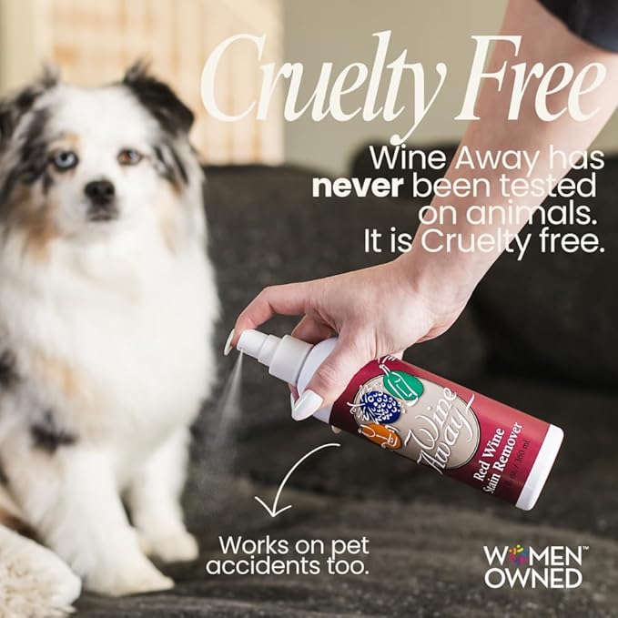 Wine Away Red Wine Stain Remover, 12oz - Removes Wine Spots, Perfect Fabric Upholstery and Carpet Cleaner Spray Solution, Spray on Stain Wash and Resolve Laundry to Vanish Stain, Citrus Scent
