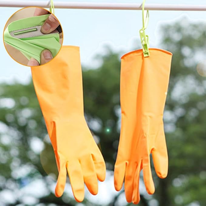 Alimat PluS 3 Pack Reusable Cleaning Gloves Latex Free, Dishwashing Rubber Gloves for Cleaning, Waterproof Household Gloves for Laundry, Gardening (Medium, Without Liner)