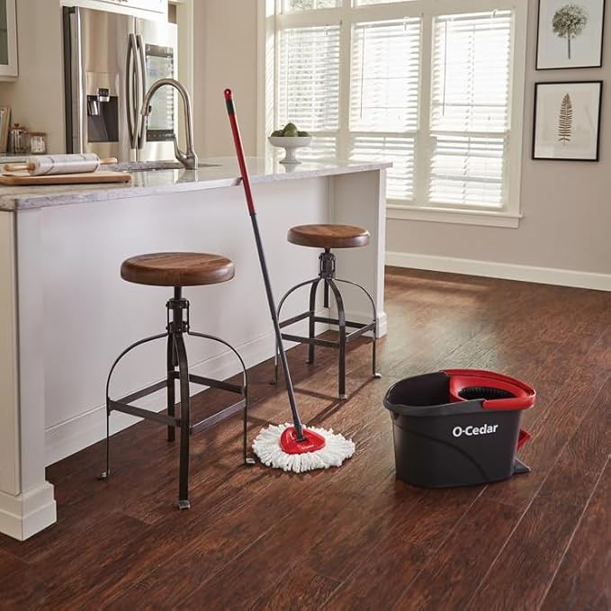 O-Cedar EasyWring Microfiber Spin Mop and Bucket Cleaning System