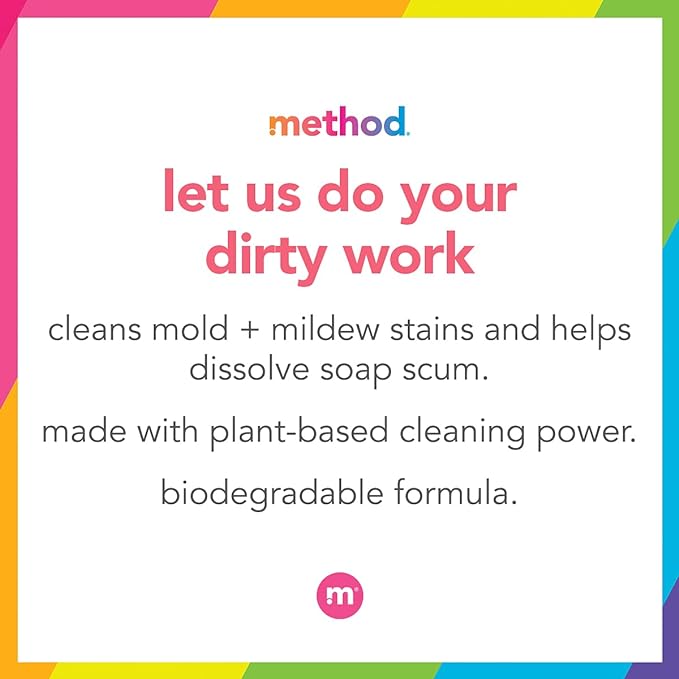 Method Bathroom Cleaner, Removes Mold + Mildew Stains, Eucalyptus Mint, 28 Fl Oz (Pack of 8)