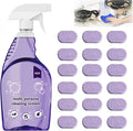 Timeno Multi-Purpose Cleaning System, Oven Spray Cleaner & Concentrated Tablets, Household Multi-Surface Use (1Bottle+18pcs Tablets)
