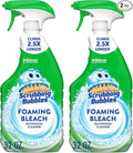 Scrubbing Bubbles Foaming Bleach Bathroom and Shower Cleaner Disinfectant Spray, Helps Erase Mold & Mildew, 32oz (Pack of 2)