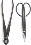 BambooMN Bonsai Basics Set - 8" Knob Cutter and 7.2" Trimming Shear - 10 Sets