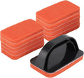 Griddle Scour Pads, Non-Scratch Scouring Pads with Handle, Grill Scrubbers, Cast Iron Polishing Pads, Heavy Duty Scrubbing Pads for Cleaning Walls- 11 Scrub Pads and 1 Handle