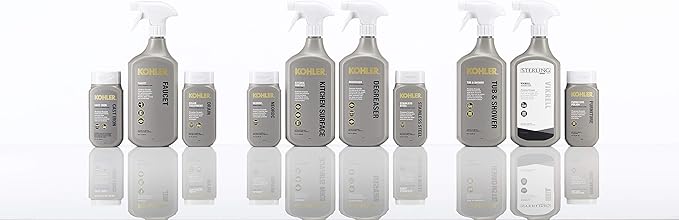KOHLER K-23725-NA Cast Iron Cleaner, For Kitchen and Bathroom, 8 oz Bottle, Non-abrasive Cream-based Cleaner (Pack of 2)