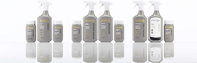 KOHLER K-EC23732-NA Tub and Shower Cleaner, Bathroom Cleaner, Restores Acrylic, Tile, Enameled cast iron, Lithocast, Residue Free, 28 FL Oz