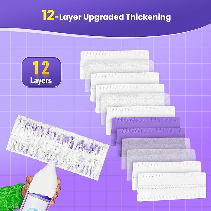 20 Pack Power Mop™ Pad Refills for Swiffer® PowerMop™ Multi-Surface Mop, Powermop™ Multi-Surface Mop Pad Replacement Kit