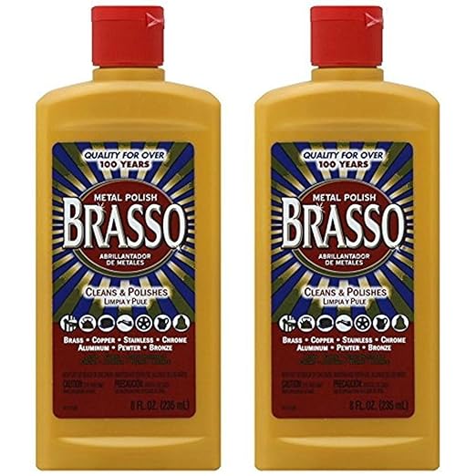 BRASSO Metal Polish, 8 oz (Pack of 2)