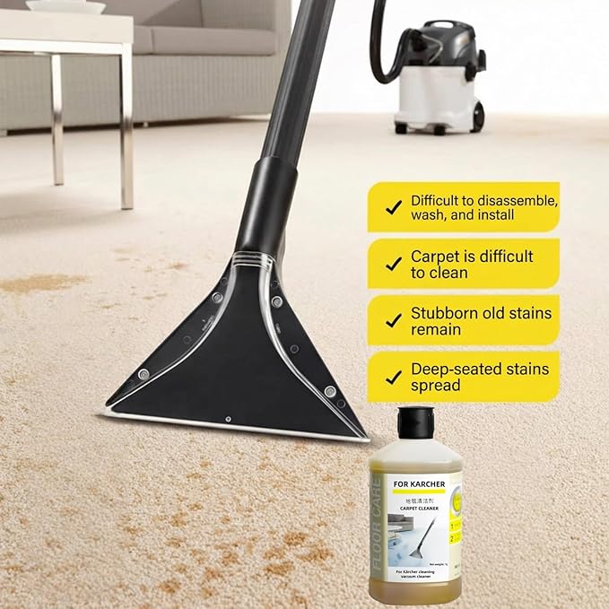 RM519 Sofa, Bed Sheet, Curtain, Fabric, 1L Carpet Cleaner. Compatible With Kärcher Puzzi 8/1, 10/1 SE BRC Series. All Upright And Compact Deep Carpet Cleaners(2 PCS)