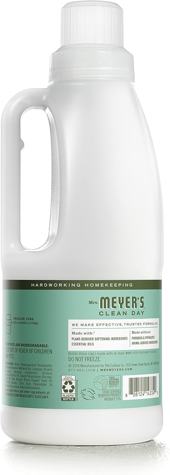 Mrs. Meyer's Clean Day Fabric Softener - Basil - 32 oz