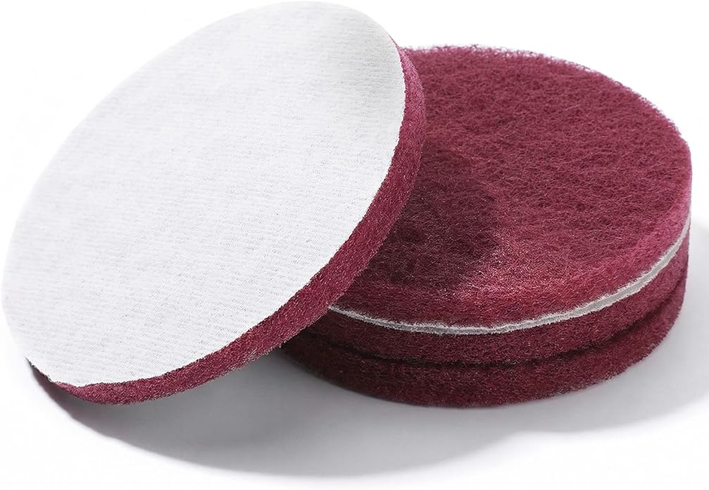 4 pcs 4.76 Inch Bathtub non scratch Scrub Pads, Drill Brush Attachments for Cleaning, Non-Scratch Scouring Pad, Scrub Polishing Scouring Pads for Household Cleaning
