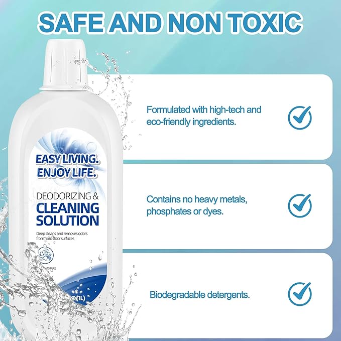 2L Hard Floor Cleaning Solution for Tineco iFLOOR Series - FLOOR ONE S3 S5 S6 S7 Series, Deep Cleaner for Floors, Child and Pet Friendly, Cleaner Refill for All Wet Dry Vacuum Mop(33.8 OZ*2)