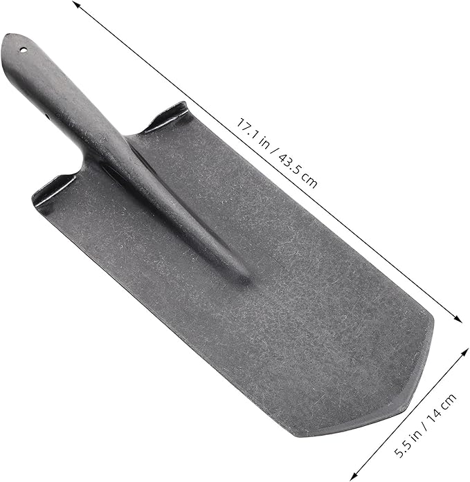 DOITOOL Heavy Duty Manganese Steel Tree Planting Shovel with Narrow Tip, Metal Garden Spade for Digging and Soil Loosening, Handheld Gardening Tool for Lawn and Outdoor Use