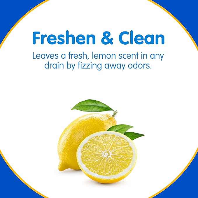 COMPAC HOME Plink Sink Drain Cleaner and Deodorizer, Air Fresheners for Garbage Disposal, Lemon Scented, Home Accessory Cleaning Products for Kitchen and Clogged Drain, 6 Tablets (Pack of 1)