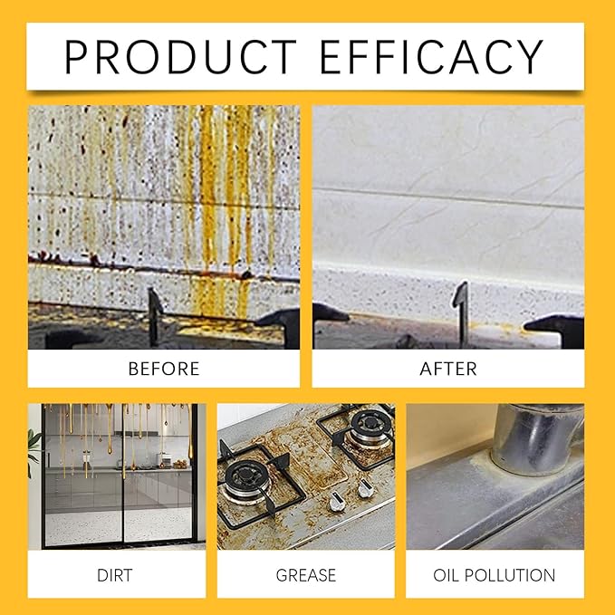 Clean Up Kitchen Oil Stains, Upgrade Heavy Oil Stain Cleaner Kitchen, Versatile Kitchens Foam Spray Cleaner for Kitchens, Countertops, Range Hoods, Ovens (3PCS)