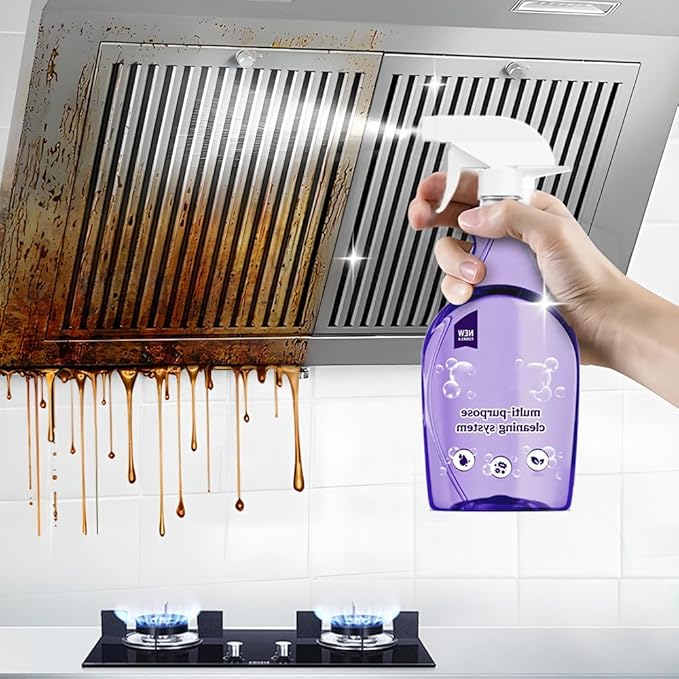 Fliwos Spray Oven Cleaner, 2026 Upgraded All-Purpose Spray Cleaner with Concentrated Cleaning Tablets, Multi-Surface Cleaning Spray for Oven, Grill, Kitchen, Bathroom and Home (1 Bottle+18 Pcs)
