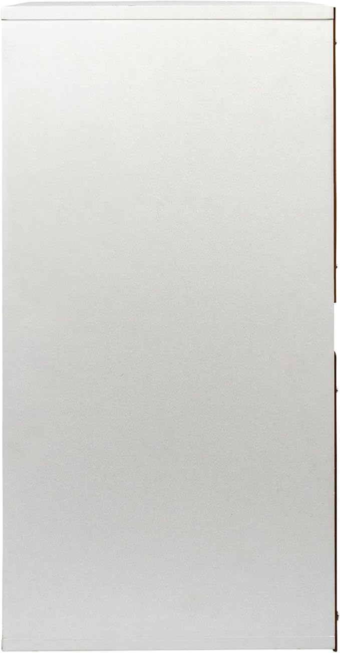 Household Essentials Laundry Sorter Cabinet, Scandi White Finish