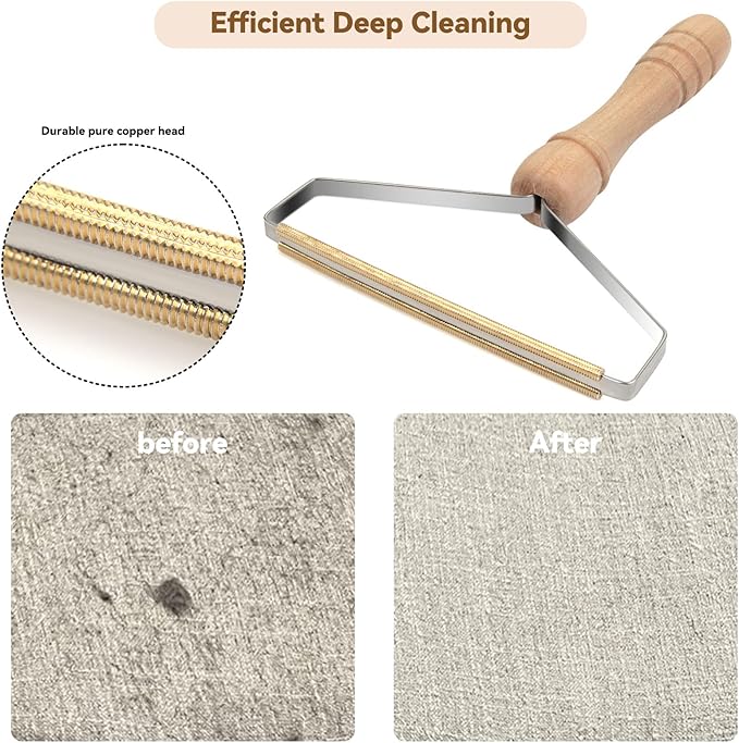 Pet Hair Remover - 4 Pack Dog Cat Hair Remover for Couch Furnitures, Reusable Lint Remover Shaver Portable Carpet Rake Scraper Brush for Blanket,Clothing, Pet Towers, Car Upholstery Green