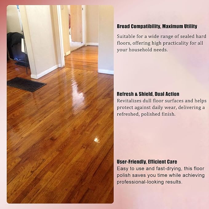 Floor Restore Cleaner & Polish | Multi-Surface Floor Restorer for Tile, Shine Wood, Laminate, Vinyl, Bamboo | Flooring Protection & Shine Enhancer, 150ML(2)